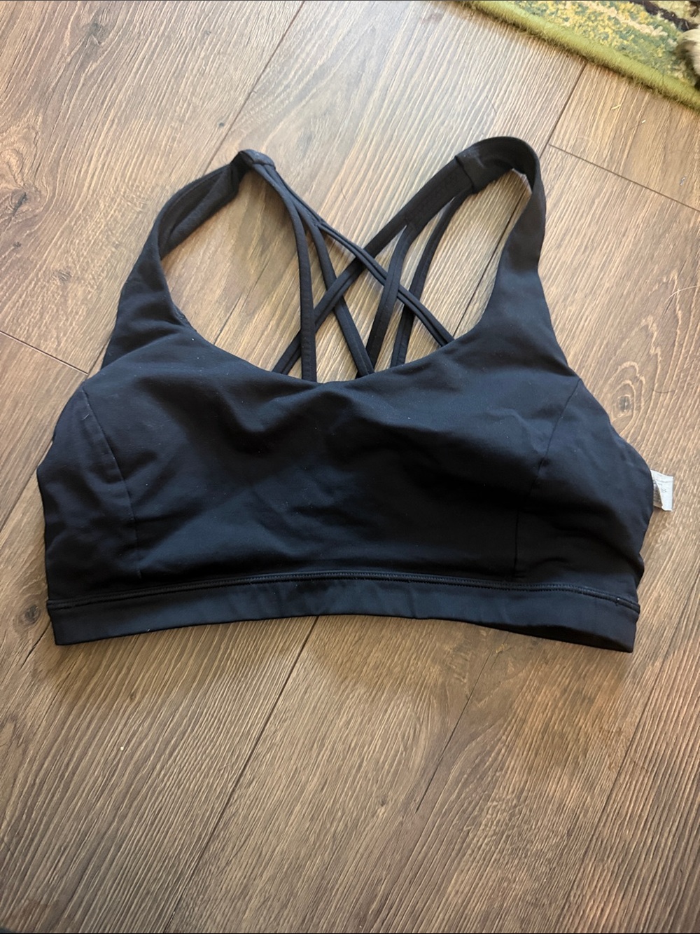 lululemon athletica Black Strappy Low-Profile Sports Bra